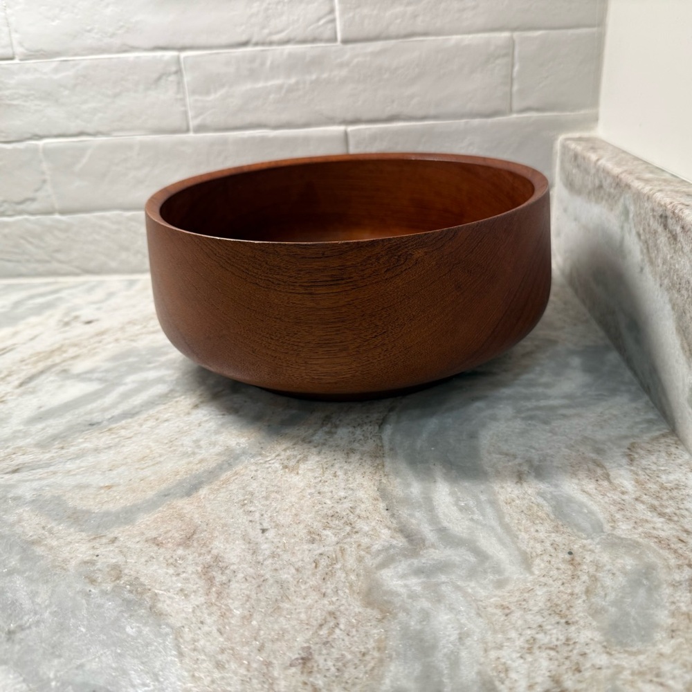Lonborg Denmark Large Teak Bowl - Picture 6 of 7